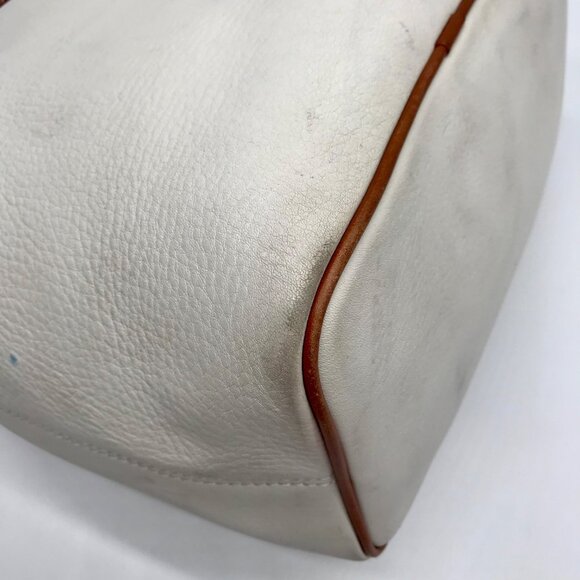 Dooney & Bourke Ivory & Brown Vintage Drawstring Shoulder Bag - Picture 6 of 11
